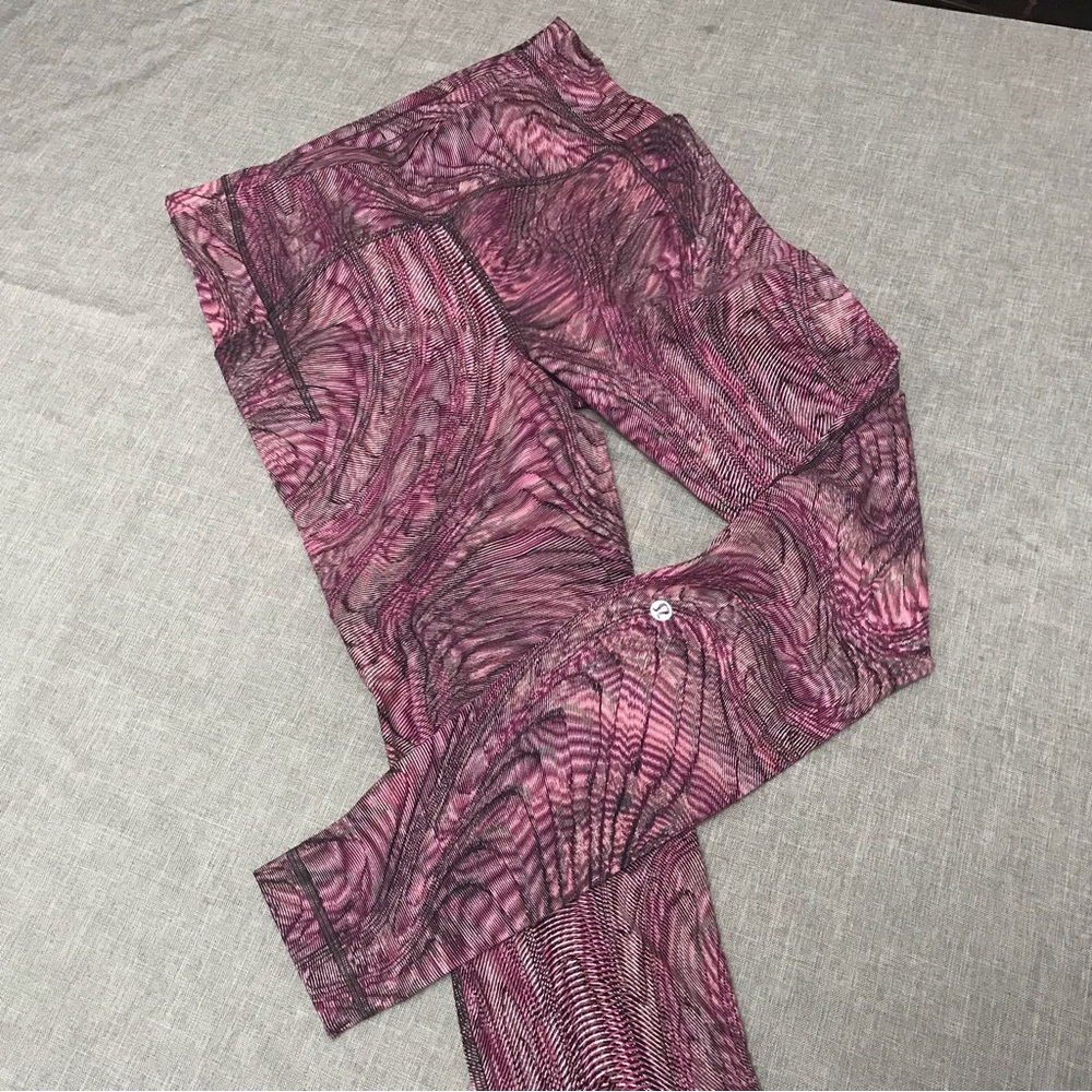 Lululemon Purple Swirled Running Tights